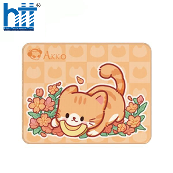 Bàn di chuột Akko Cat Theme Orange KATE - Chuột chính xác, setup sinh động