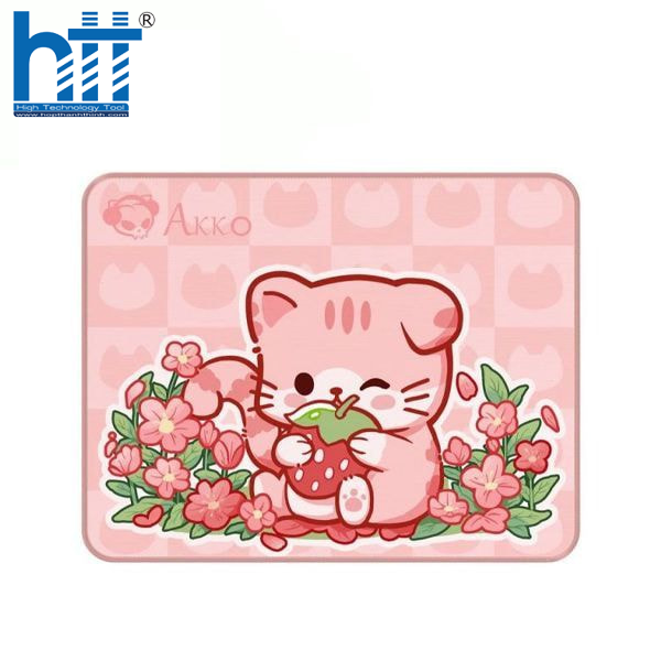 Bàn di chuột Akko Cat Theme Pink ANGIE - Chuột chính xác, setup xinh xắn