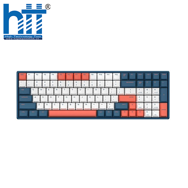 IQUNIX F96 Coral Sea Cherry Brown – gõ êm, phản hồi chuẩn.