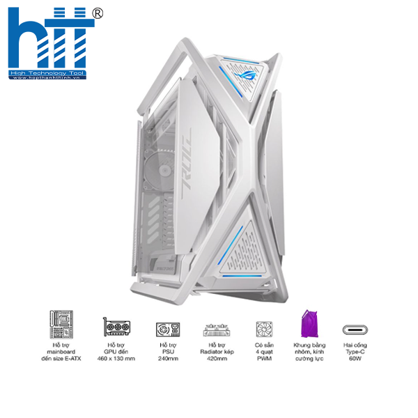 ASUS ROG Hyperion GR701 White – Đẳng cấp build trắng