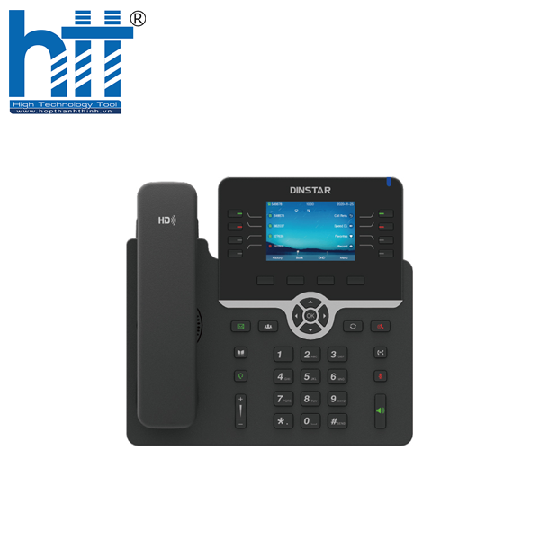 Điện thoại IP Dinstar C64GP – Hội thoại chuyên nghiệp, âm thanh HD, hội nghị 6 chiều, Gigabit, PoE, EHS