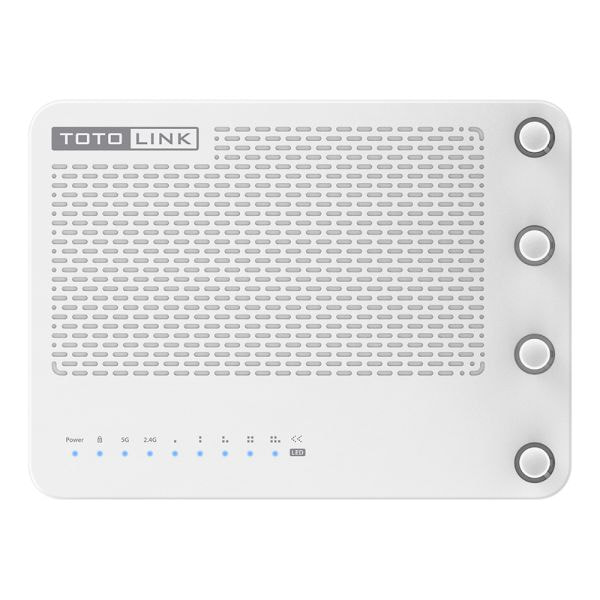 Thiết kế 4 ăng-ten 5dBi mạnh mẽ, kiểu dáng hiện đại.