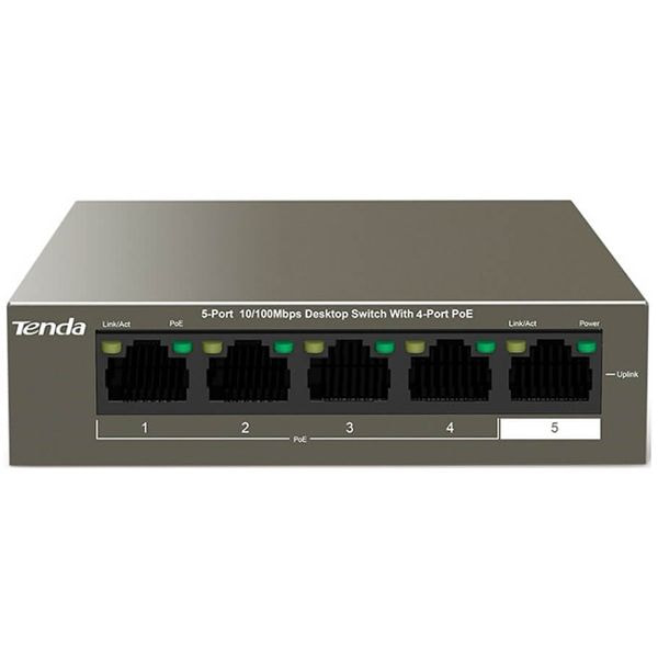 Switch Tenda 4 port PoE TEF1106P-4-63W