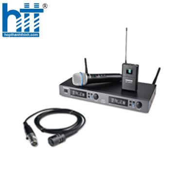 Hợp Thành Thịnh - Bộ micro không dây hai kênh chất lượng cao M2-R phiên bản kết hợp micro cầm tay và micro cài áo