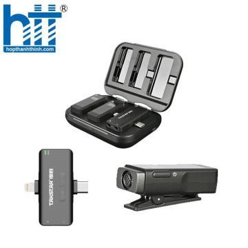 Micro không dây ghi âm, lọc tạp âm, livestream kênh kép V4 Dual Channel