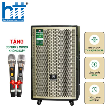 Loa Kéo Nanomax SK-15D2 Lưới Vàng Bass 40cm 