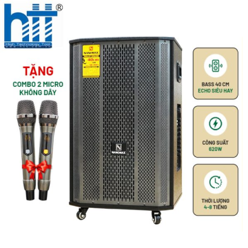 Loa Kéo Nanomax SK-15X5 Lưới Xám Bass 40cm