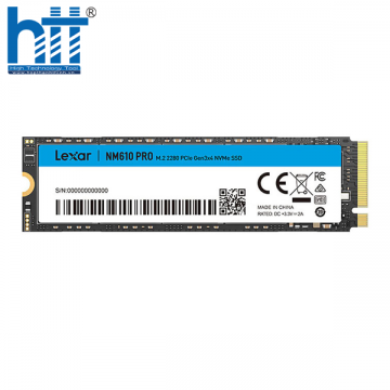 Ổ Cứng SSD LEXAR NM610 PRO 250GB M.2 2280 PCIE 3.0X4 (ĐOC 3000MB/S - GHI 850MB/S) - (LNM610P250G-RNNNG)