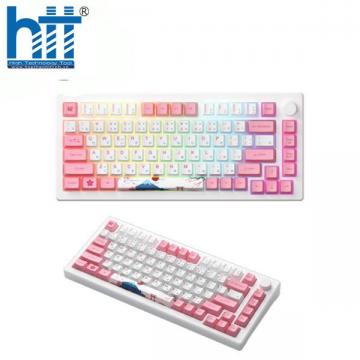 Bàn phím AKKO MOD007B-HE PC Tokyo Sakura (RGB / Hotswap / Akko Cream Yellow Magnetic)