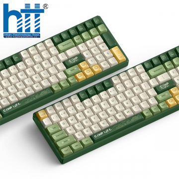 Bàn phím cơ IQUNIX F97 Camping Wireless RGB TTC Gold Pink