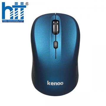 Chuột không dây Kenoo M102 (USB-Xanh Đen-1 pin rời)