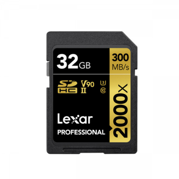 Thẻ nhớ SD Lexar Professional 2000x SDHC/SDXC UHS-II 32Gb (R/W:300/260M)