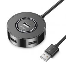 HUB USB-A ra 4 cổng USB2.0 màu đen 1m T-F138