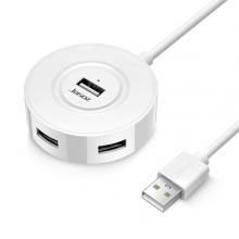 HUB USB-A ra 4 cổng USB2.0 màu trắng 0-3m T-F104